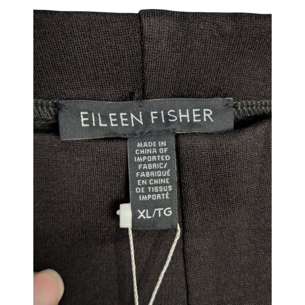 Eileen Fisher Womens Slim Pant XL Black Rayon Nylon Spandex Heavyweight - Picture 3 of 15